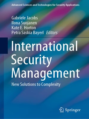 cover image of International Security Management